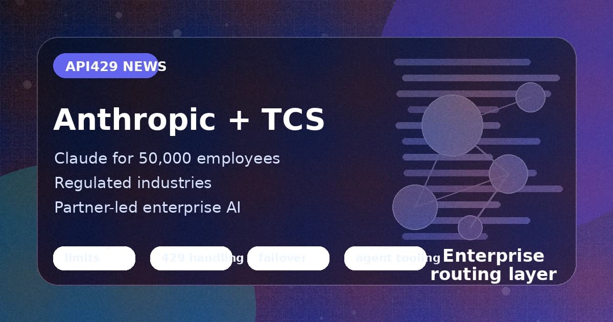 Anthropic и TCS внедрят Claude для 50 000 сотрудников и regulated industries