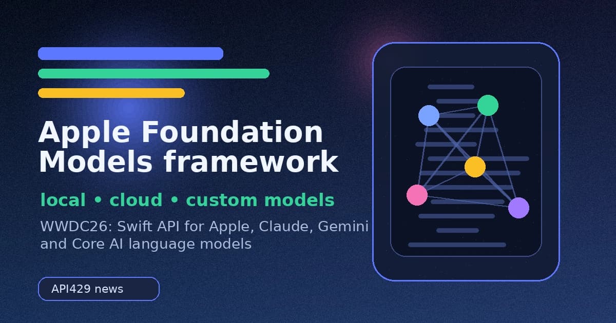 Apple открыла Foundation Models framework для Apple и cloud models