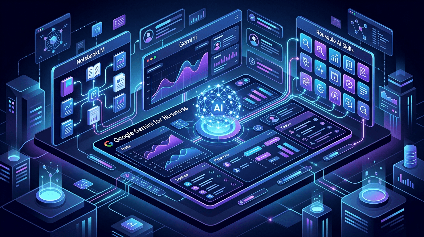 Google готовит NotebookLM и Skills для Gemini for Business: новый шаг к корпоративным AI-воркфлоу