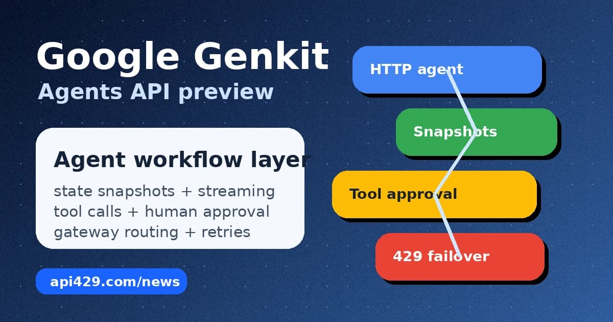 Google выпустила Genkit Agents API preview для TypeScript и Go