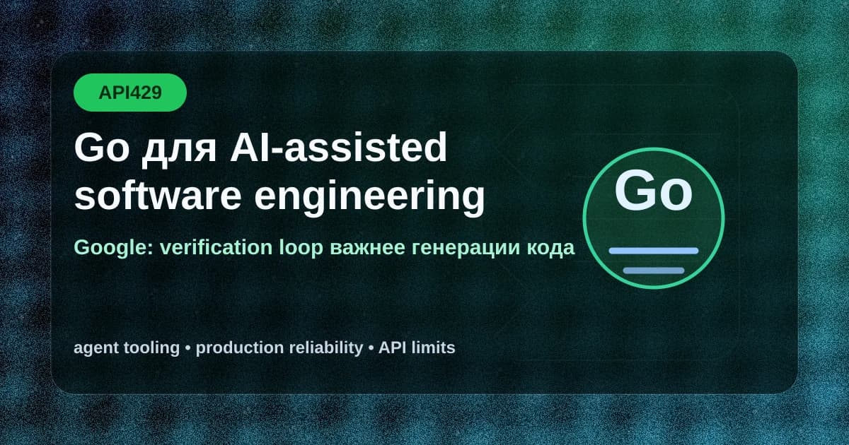 Google объяснила, почему Go подходит для AI-assisted software engineering