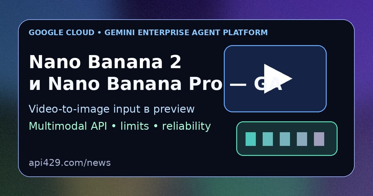 Google сделал Nano Banana 2 и Nano Banana Pro общедоступными в Agent Platform
