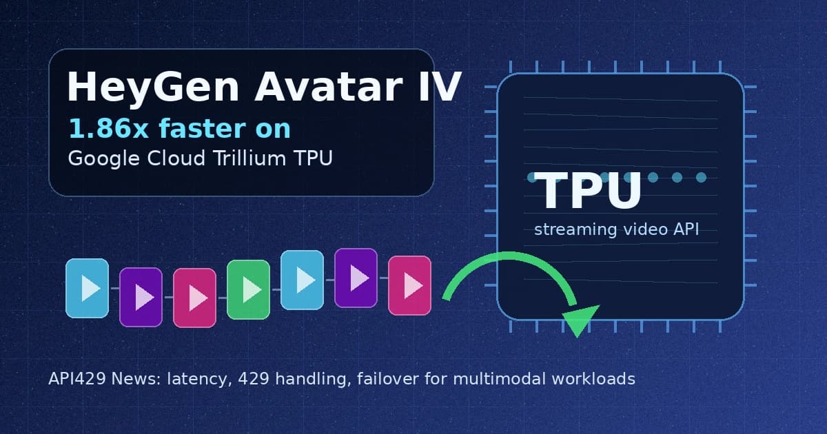 Google Cloud ускорила HeyGen Avatar IV на TPU Trillium для streaming video API