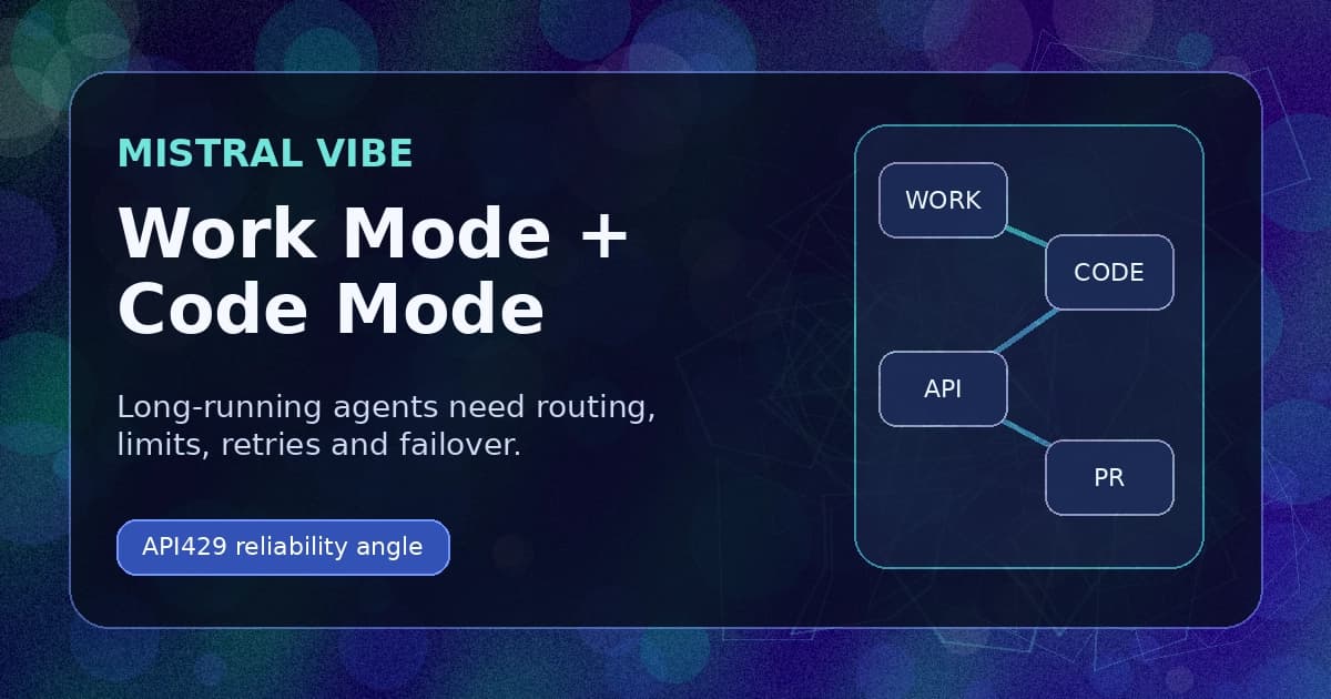 Mistral объединила Le Chat и coding agents в Vibe с Work Mode и Code Mode