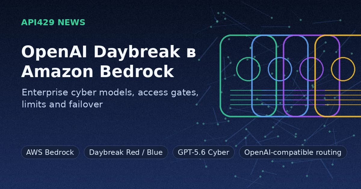 OpenAI вывела Daybreak Red и Blue в Amazon Bedrock для enterprise cyber workflows
