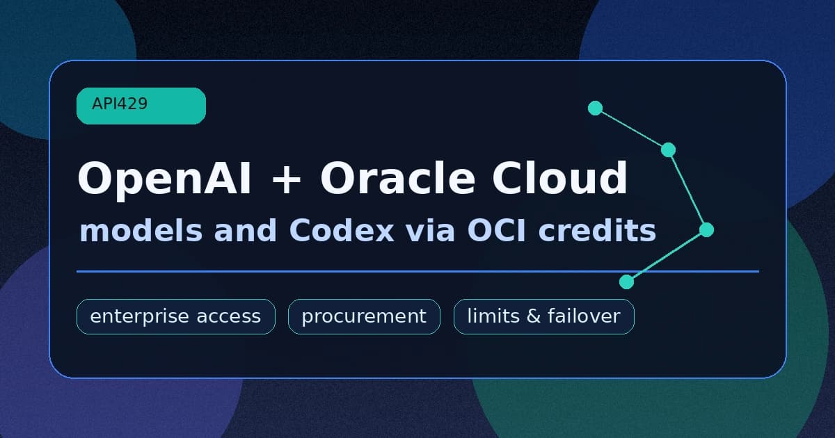 OpenAI даст доступ к моделям и Codex через Oracle Cloud credits