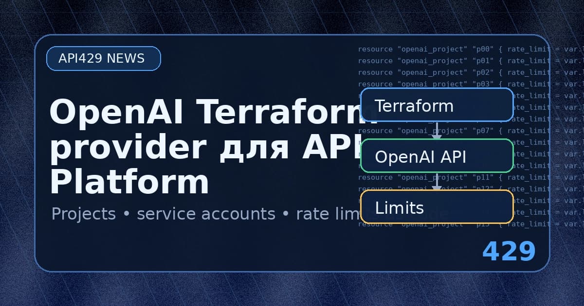 OpenAI выпустила Terraform provider для управления API Platform resources