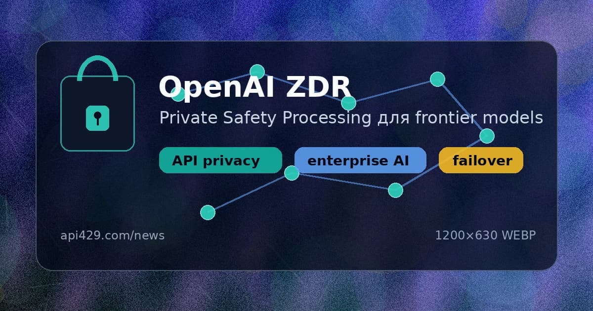 OpenAI тестирует Private Safety Processing для Zero Data Retention в frontier models