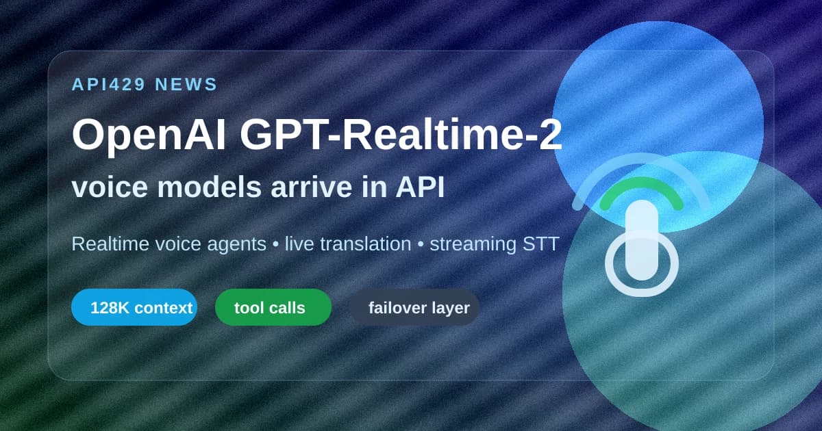 OpenAI выпустила GPT-Realtime-2 и новые voice-модели в API