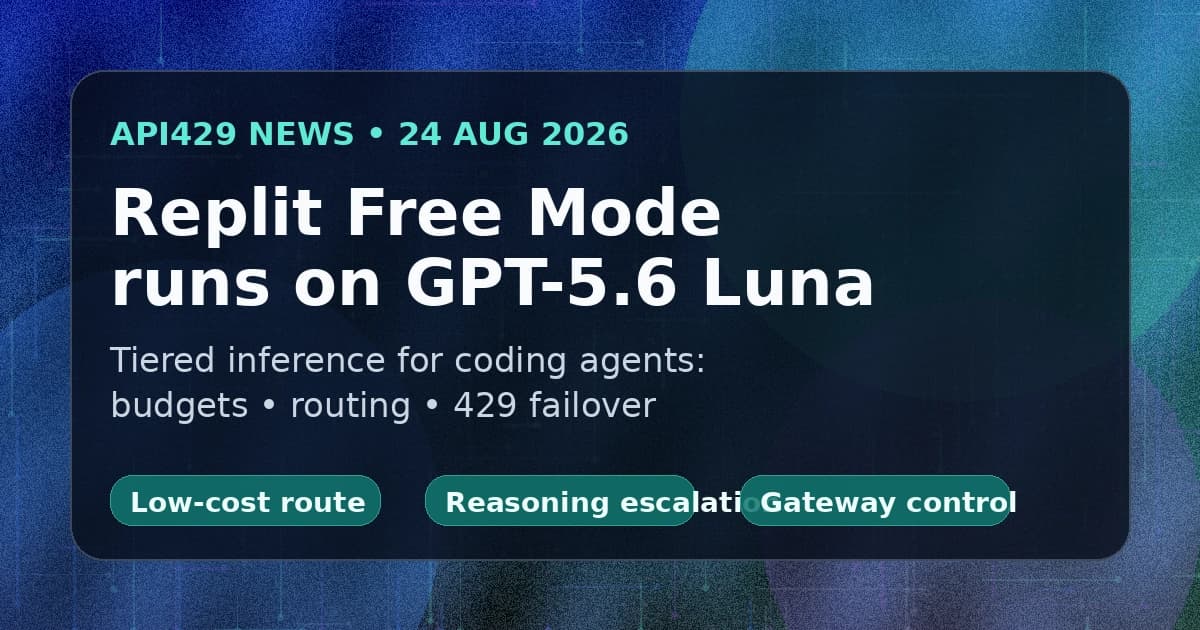 OpenAI и Replit запустили Free Mode на GPT-5.6 Luna для массового coding agent доступа
